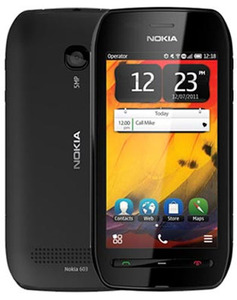Мобільний телефон Nokia 603 black-black