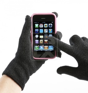 Рукавиці для сенсорного телефону GLOBAL Touch Screen L Gray